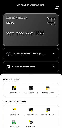 Android application Tab Card screenshort