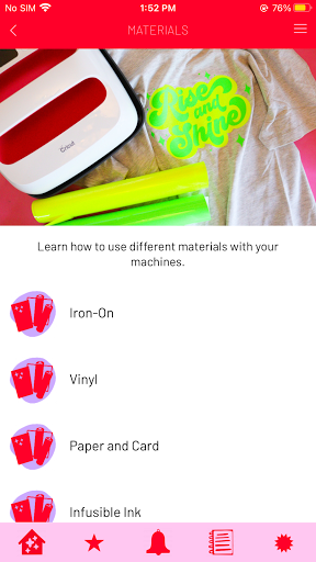 The Cricut Club Screen 3