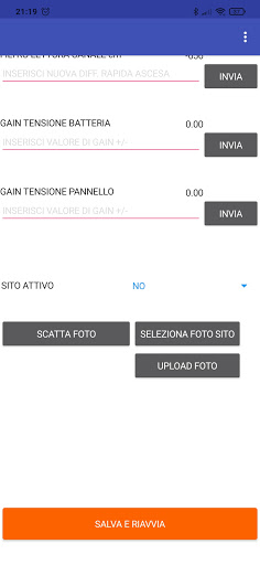 Android application config_fiumi screenshort
