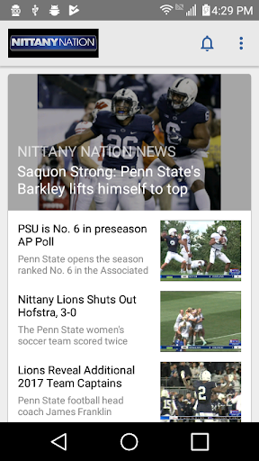 Android application Nittany Nation screenshort