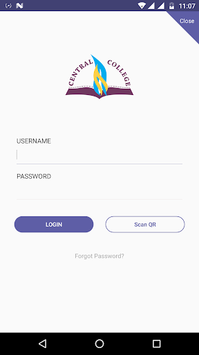Android application Central College screenshort