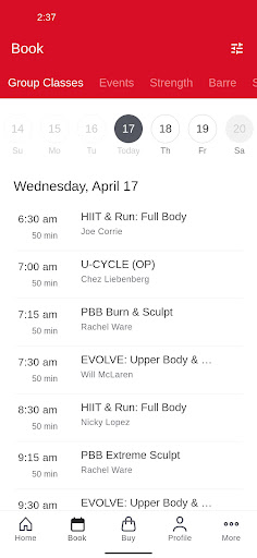 KXU - PAYG group fitness Screenshot 2 - AppWisp.com