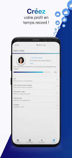 Android application QAPA - Emploi Interim screenshort