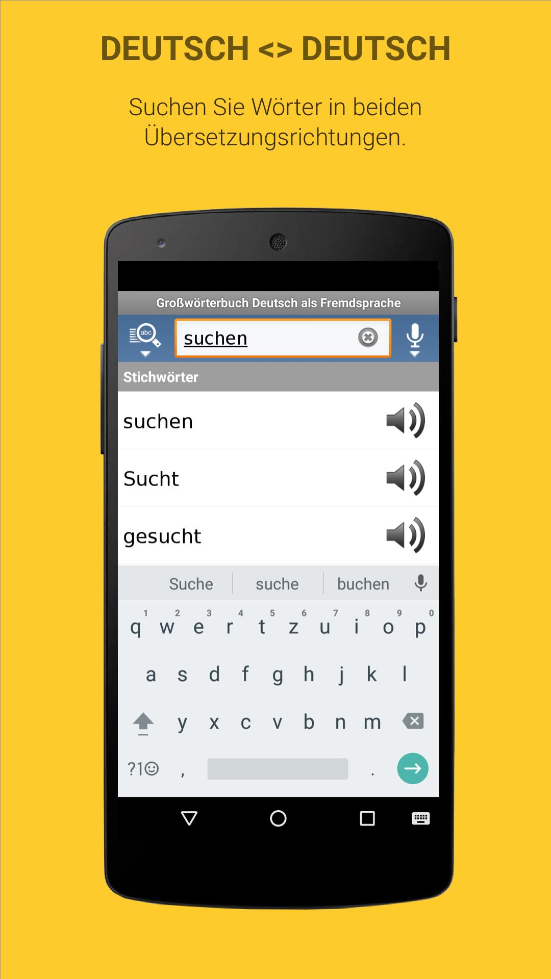 Android application German Learner's Dictionary screenshort