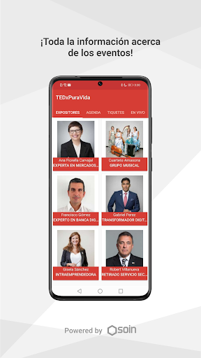 Android application TEDXPuraVida screenshort