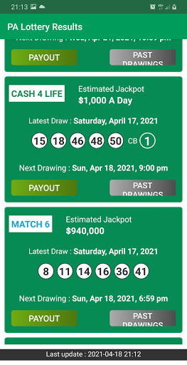 Pennsylvania Lottery Results