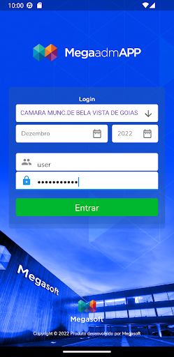 MegaAdm App Screen 2