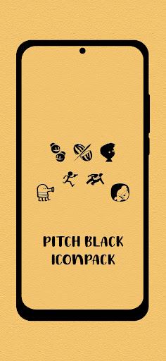 Screenshot of Pitch Black Icon Pack