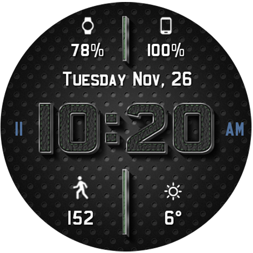 Chrome Leather HD Watch Face  Icon