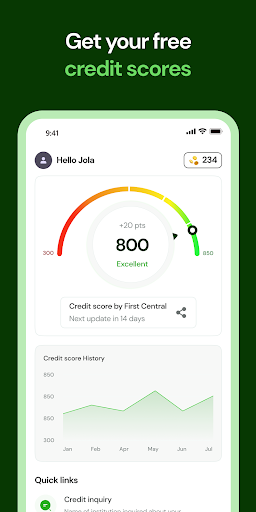 Android application Creditcliq screenshort