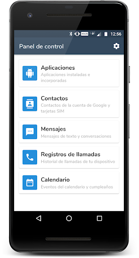 Vista previa de la aplicación