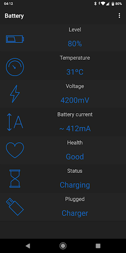 Battery app Screen 2