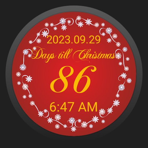 Android application Days Till Christmas Wear OS screenshort