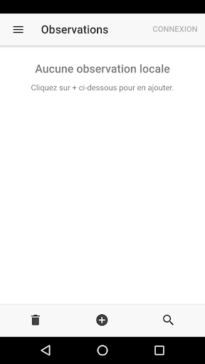 Android application Webfauna screenshort