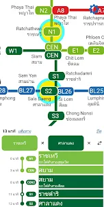 Bangkok MRT BTS ARL Map