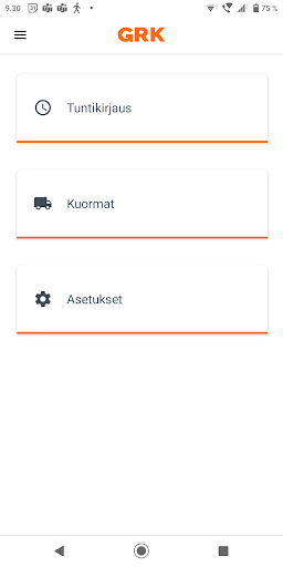 Android application GRK Fieldwork screenshort