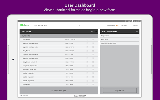 Sage Paperless Const. eForms Screen 2