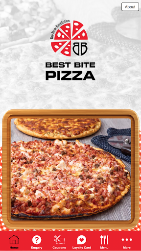 Android application Best Bite Pizzas screenshort