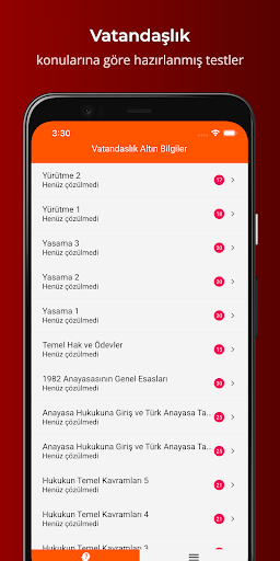 Android application Vatandaşlık Altın Bilgiler screenshort