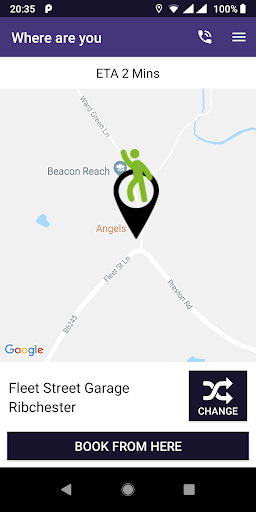 Android application RS Travel - Taxis in Longridge screenshort