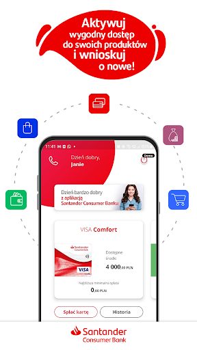Android application Santander Consumer Bank screenshort
