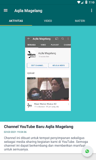 Android application Bimbel Aqila Magelang screenshort