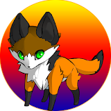 Happy fox jumper icon