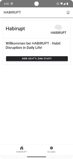 Android application Habirupt screenshort