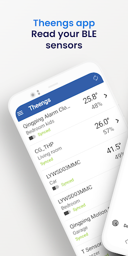 Android application Theengs BLE screenshort