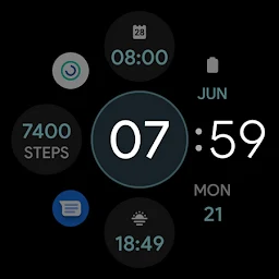 OS 3 Digital: Watch face - Screenshot Image