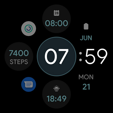 #9. OS 3 Digital: Watch face (Android) De: amoledwatchfaces™