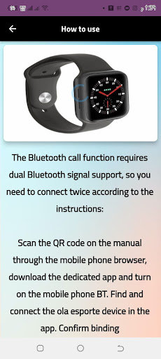 Android application Smart watch S8 Ultra guide screenshort