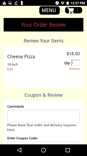 Joannes Gourmet Pizza Screen 3