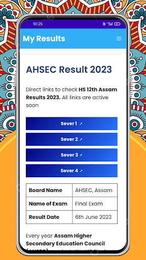 My Results - GovjobinAssam Screen 2