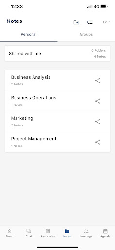 Android application Associate App screenshort