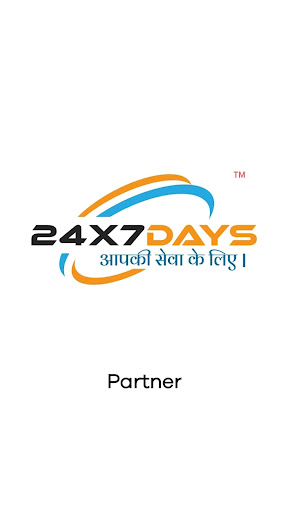 Android application 24x7 Days - Partner screenshort