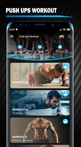 Android application Push Ups Workout - Push up Cha screenshort