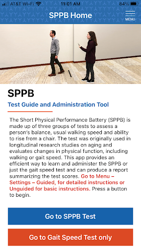 Android application SPPB Guide screenshort