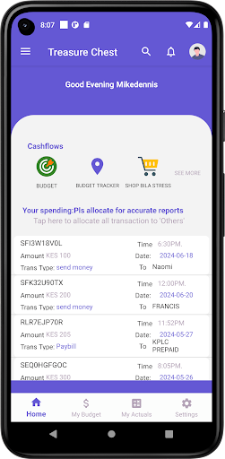 Android application My Treasure Chest screenshort