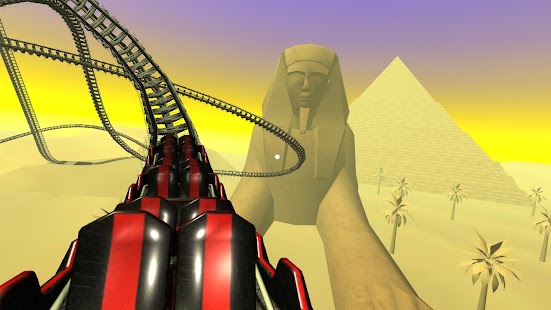 Screenshot delle montagne russe di Pyramids VR