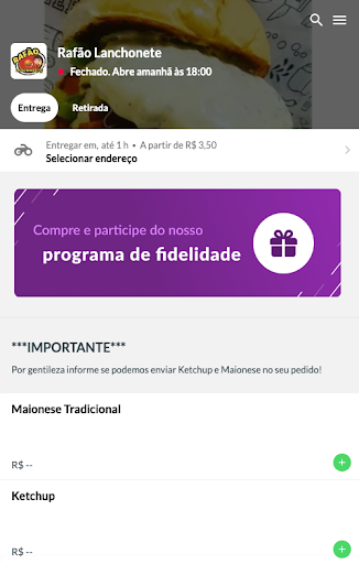 Rafão Lanchonete Screen 3