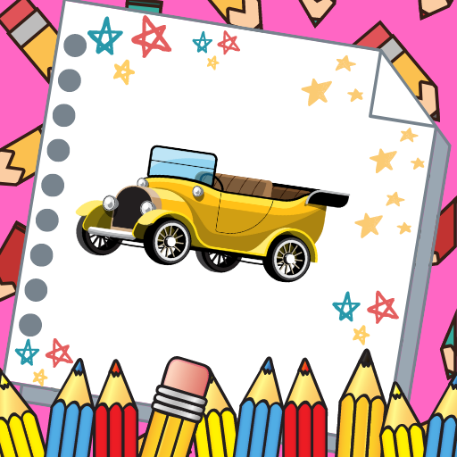 Antique Car Coloring Book