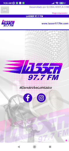Android application LASSER 97.7 FM screenshort