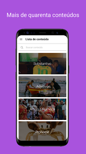 Android application Gramática Coruja screenshort