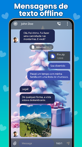 Visualização do aplicativo