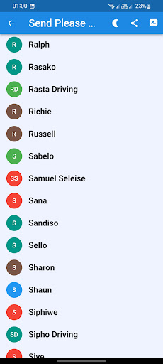 Please Call Me App Screen 3