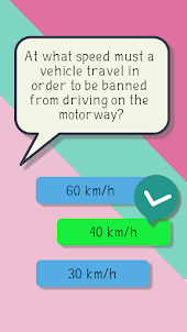 Traffic laws game quiz