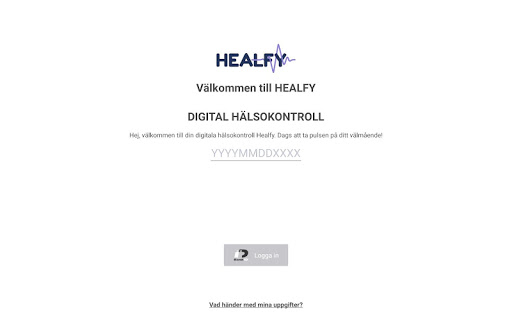 Android application Healfy screenshort