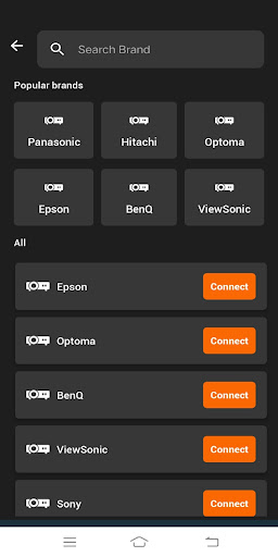 Projector Remote Control Screen 3