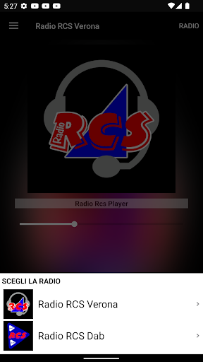 Android application Radio RCS Player screenshort